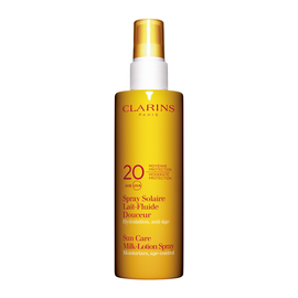 CLARINS - Солнцезащитное увлажняющее молочко-спрей для лица и тела с SPF 20
