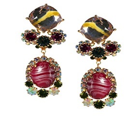 ASOS marbled stone drop earring