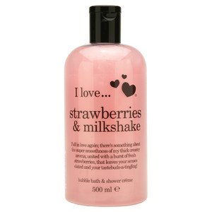 Гель для душа и пена для ванн I love... strawberries & milkshake