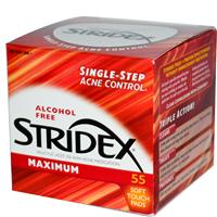 Stridex, Single-Step Acne Control, Maximum, Alcohol Free, 55 Soft Touch Pads