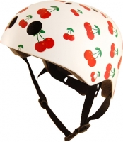 Kiddimoto Детский шлем Cherry (вишенки) и защиту на ножки и ручки