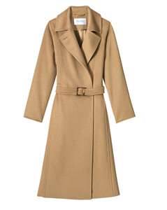Бежевое пальто