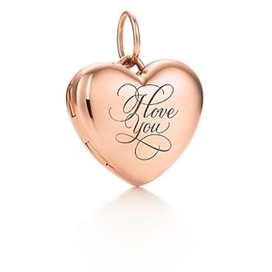 “I Love You” Tiffany heart locket