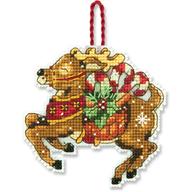 Reindeer Counted Cross Stitch Ornament