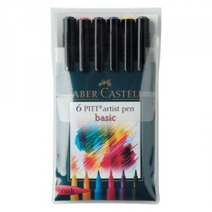 Faber Castell PITT® ARTIST PEN "BRUSH" 167103 набор BASIC 6