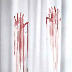 Blood Shower Curtain. Кровавая занавеска для душа )