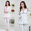 Fashion Womens Pajama Set Shirts Top + Pants Trousers Nightdress Sleepwear Suit