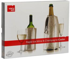 Набор из 2-х охладительных рубашек VacuVin Rapid Ice для вина 0,75 л. и шампанского 0,75л. (цвет "платина")