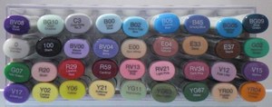 *Copic 36 SKETCH Markers Most Popular Colors