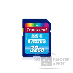 арта памяти Transcend SecureDigital 32Gb , TS32GWSDHC10, Class 10, WiFi