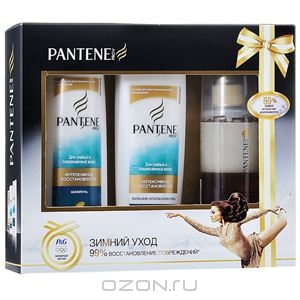 Pantene Pro-V Подарочный набор "Интенсивное восстановление", для слабых и поврежденных волос: шампунь, бальзам-ополаскиватель, с