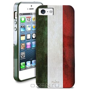 Puro Italian Flag Cover чехол для iPhone 5, Green White Red
