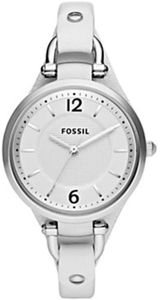 Fossil Women's ES2829 Georgia White Leather Watch