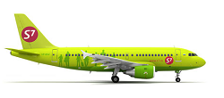 Модель самолета  S7 Airlines.