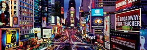 Пазл `Times Square` (1000 эл., 33 х 98 см.)