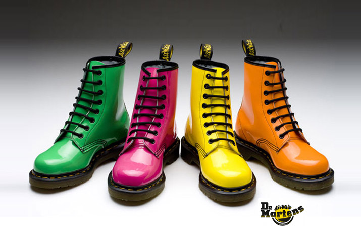 Bright doc martins.