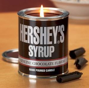 свечка с запахом шoколада