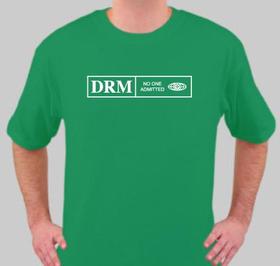 "No One Admitted" anti-DRM T-shirt