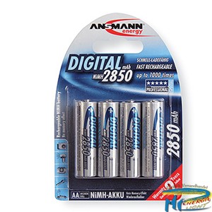 Аккумуляторы пальчиковые AA, 4шт 2600mAh+