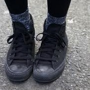 black converse