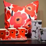 Посуда и прочие аксессуары для дома фирмы marimekko