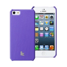 Кожаный чехол/накладка JisonCase Fashion Wallet Leather Case Violet (Фиолетовый цвет) для iPhone 5/5S