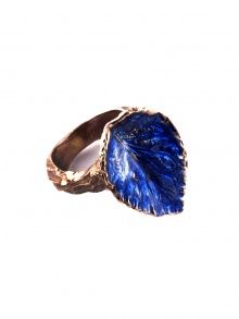 Blue Leaf Ring