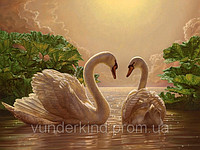 Картина по номерам "Лебеди"
