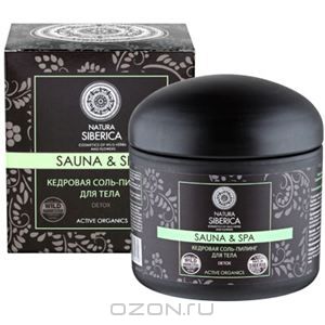 Соль-пилинг для тела Natura Siberica "Sauna & Spa", кедровая