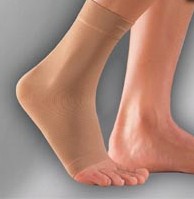 Бандаж на голеностоп левой ноги  medi elastic ankle support