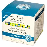 Andalou Naturals, Clear Overnight Recovery Cream, Clarifying