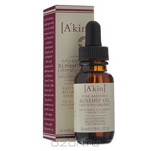 A'kin Масло органическое для лица "Шиповник", придающее сияние коже, 23 мл