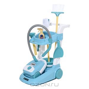 Игровой набор для уборки "Zanussi", с тележкой, 8 предметов