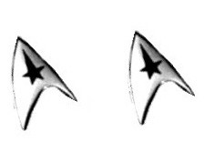 Vintage Star Trek Earrings