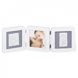 Baby Art Print Frame White-Grey