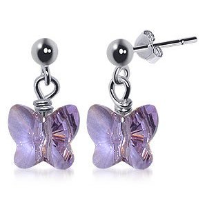сережки с кристаллами SWAROVSKI