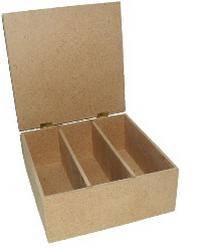 Шкатулка-коробка МДФ под чай с 3 отделениями