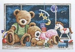 195-0600 Goodnight Bears (Janlynn®)
