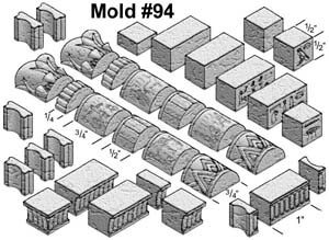 Egyptian Temple Mold #94