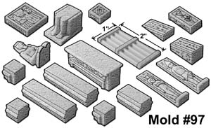 Egyptian Tomb Accessory Mold #97