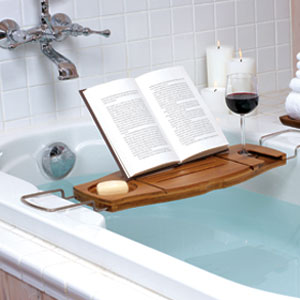 полка для книги в ванну