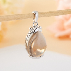 Кулон раухтопаз (серебро)