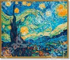 Раскраска по номерам Ван Гог "Звездная ночь"