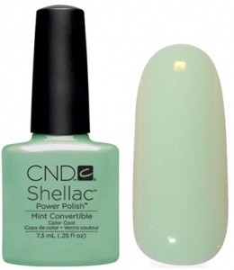 лак CND Shellac #90543 Mint Convertible Светлый мятный эмалевый