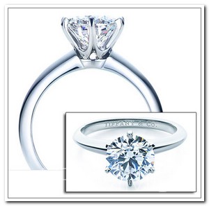 Помолвочное кольцо Tiffany