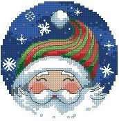 Санта из santa and snowman ornament dimesnions