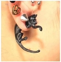 серьги кошка