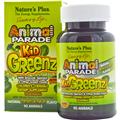 Nature's Plus, Источник жизни, Таблетки для детей в форме животных из зеленых овощей, Натуральный вкус тропических фруктов, 90 животных - iHerb.com