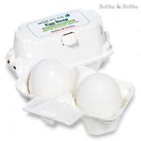 Мыло-маска ручной работы для сужения о очистки пор c яичным белком Holika Holika 'Egg soap'