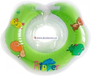 Круг для купания Roxy Flipper на шею для новорожденных